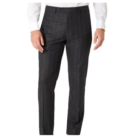 Calvin Klein | Pants | Calvin Klein Mens Slimfit Dress Pants Dark Gray Size  36w32l Nwt | Poshmark
